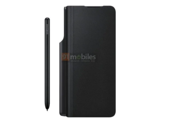 صورة صور مسربة لحافظة هاتف Galaxy Z Fold 3 تكشف عن دعم لقلم S Pen