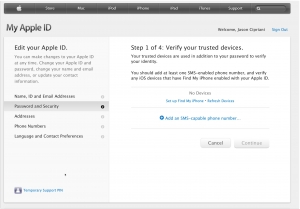 Apple 2 Step 4 Verification