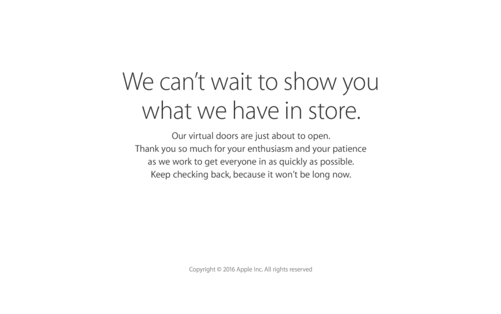 Apple Store- goes down
