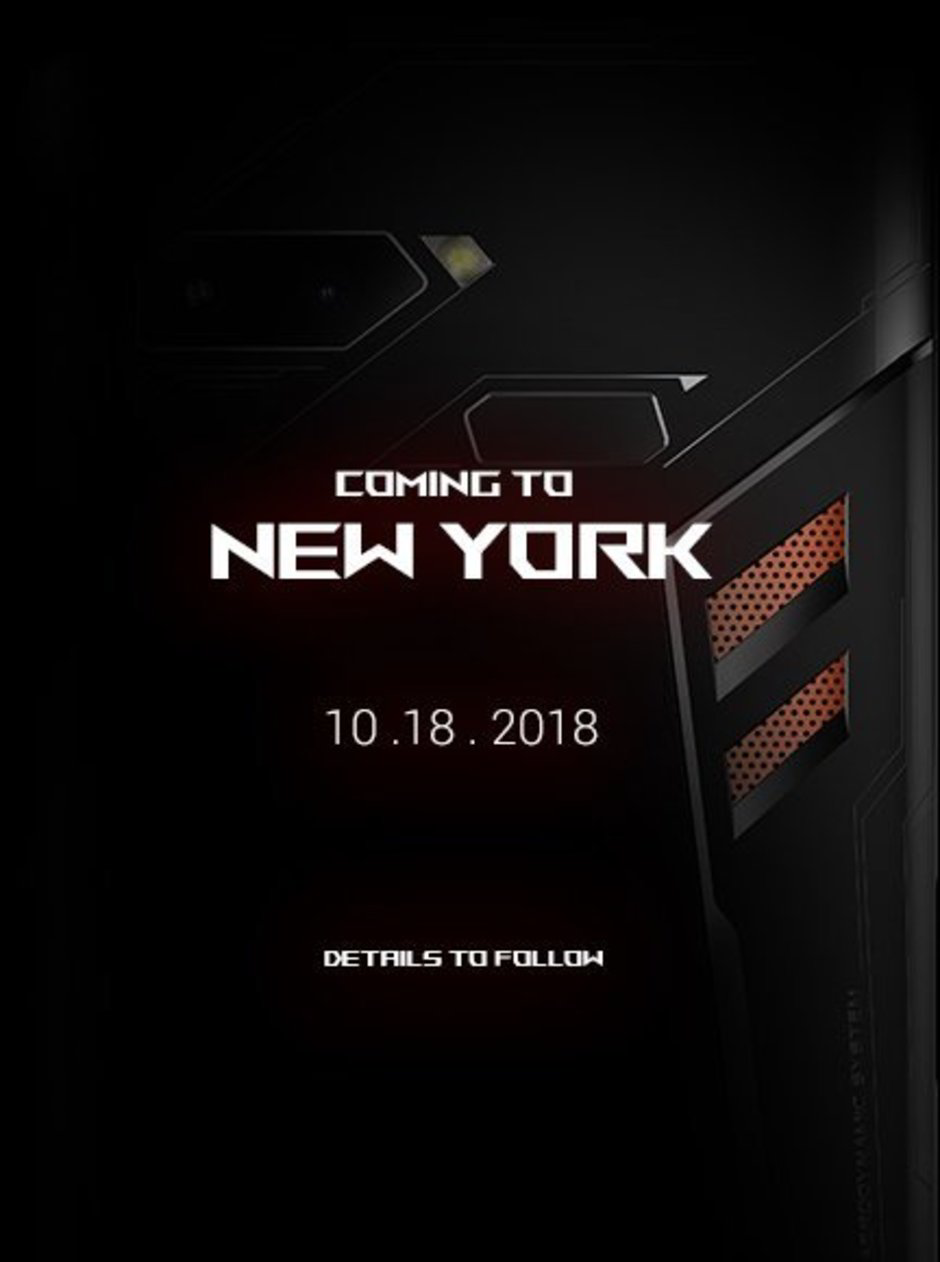 Asus announces October 18 event for ROG Phone