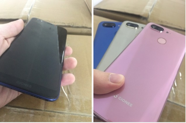 Gionee S11 front & back