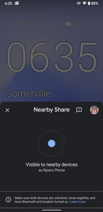صورة جوجل تستعد لجلب ميزة Nearby Share لهواتف الأندوريد في أغسطس