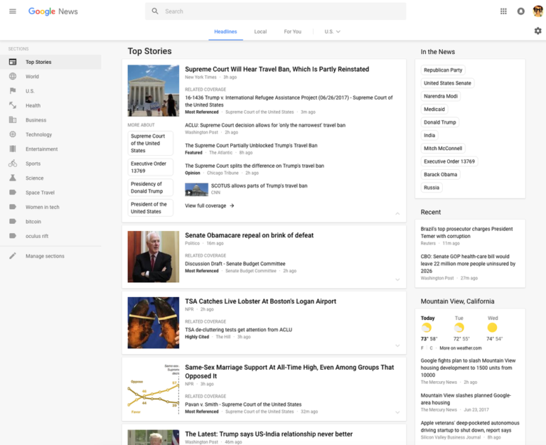 Google News gets a fresh new look and more features
