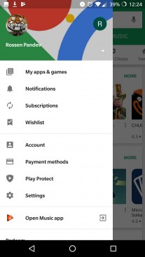 Google Play app - new- UI