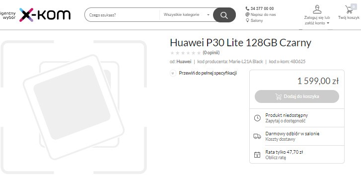 Huawei P30 lite leak