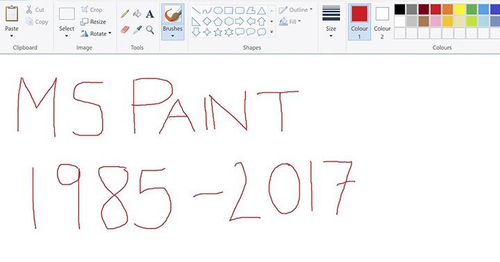 برنامج MS Paint لن يكون موجود في تحديث ويندوز 10 القادم