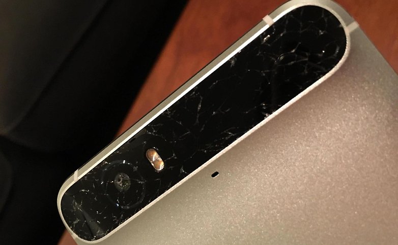 Nexus 6P -glass visor - crack