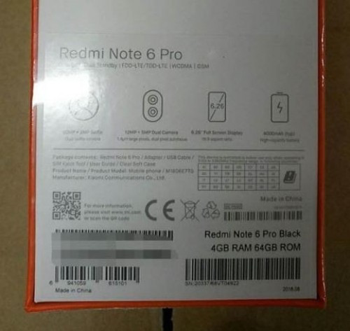 Redmi Note 6 Pro-leak