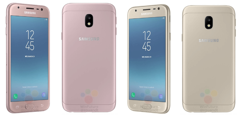Samsung Galaxy J3 2017 colors 2PNG