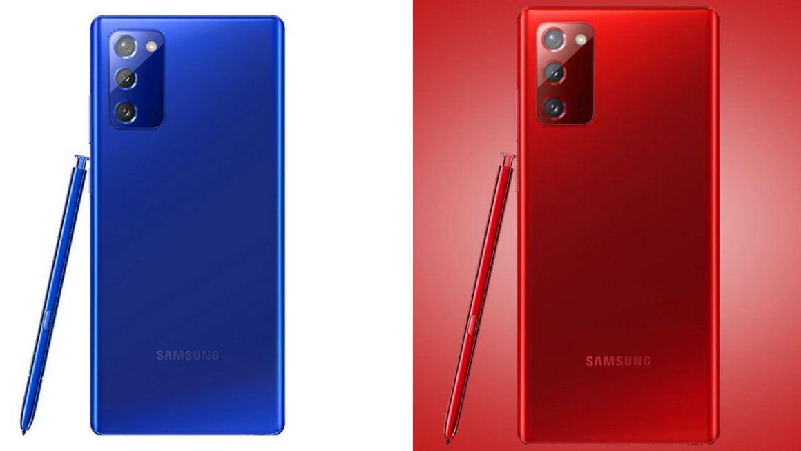 صورة سامسونج تقدم اثنان من الإختيارات الجديدة في ألوان هاتف Galaxy Note20
