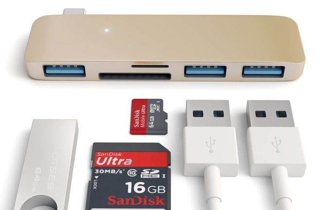 Satechi Type-C USB 3-in-1 Combo Hub