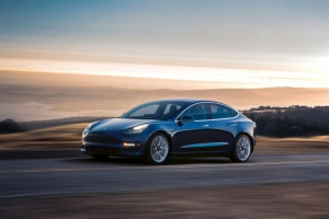 Tesla Model 3 blue