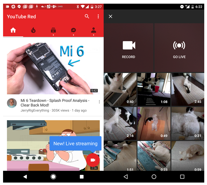 YouTube now allows anyone to live stream using its mobile app