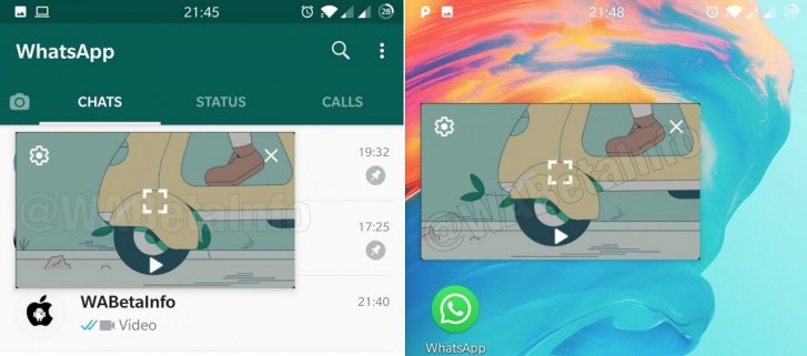 الإصدار التجريبي من WhatsApp يجلب تحسينات لوضع صورة داخل صورة