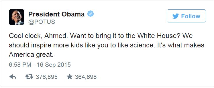 president obama tweet