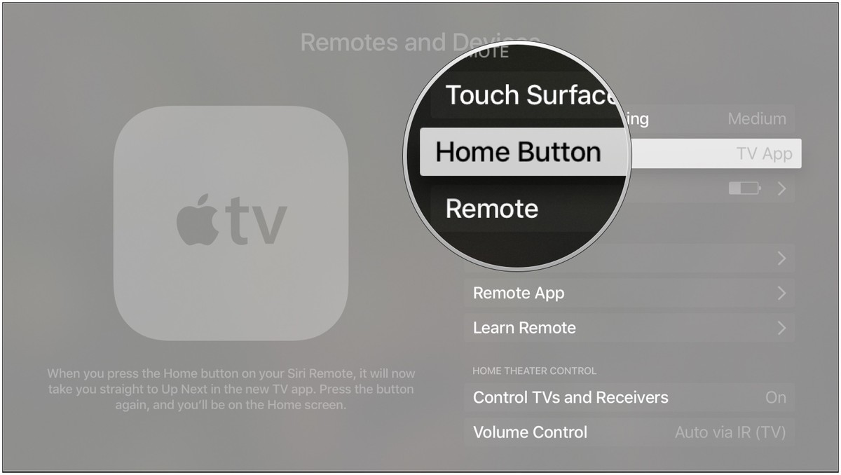 tvos remote home button 2